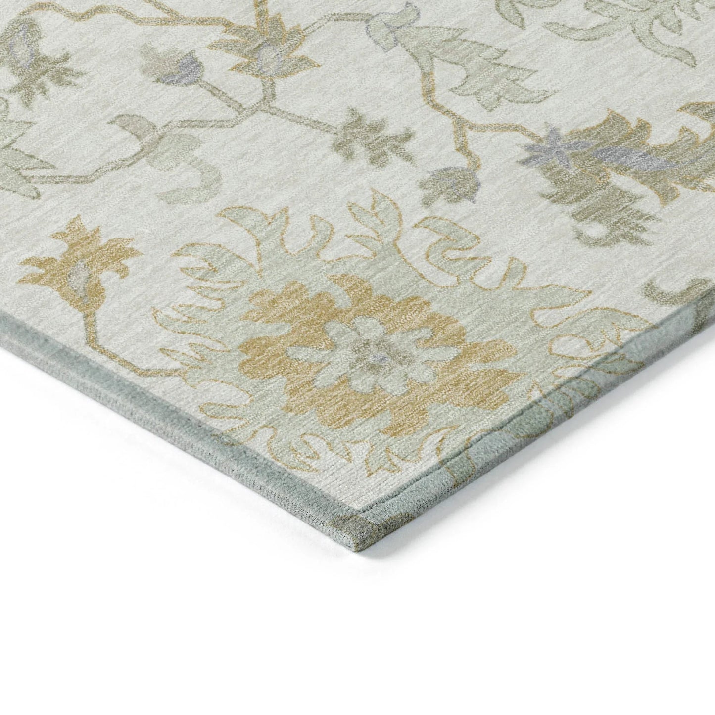 Taelius Ivory Washable Indoor-Outdoor Rug