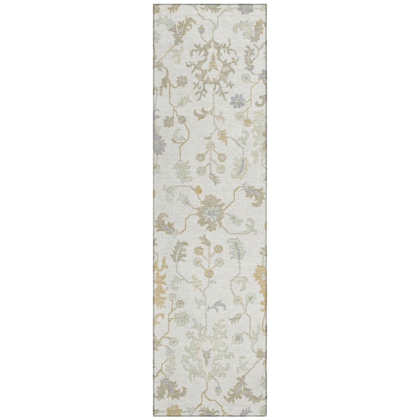 Taelius Ivory Washable Indoor-Outdoor Rug