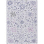Taelius Purple Washable Indoor-Outdoor Rug