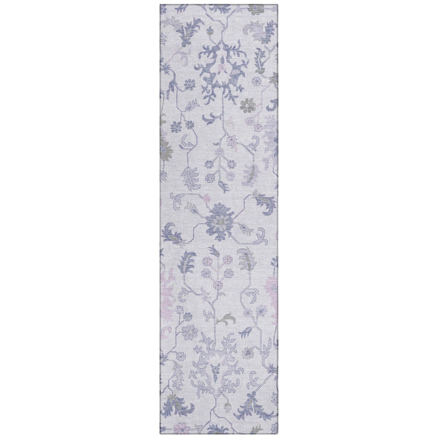 Taelius Purple Washable Indoor-Outdoor Rug