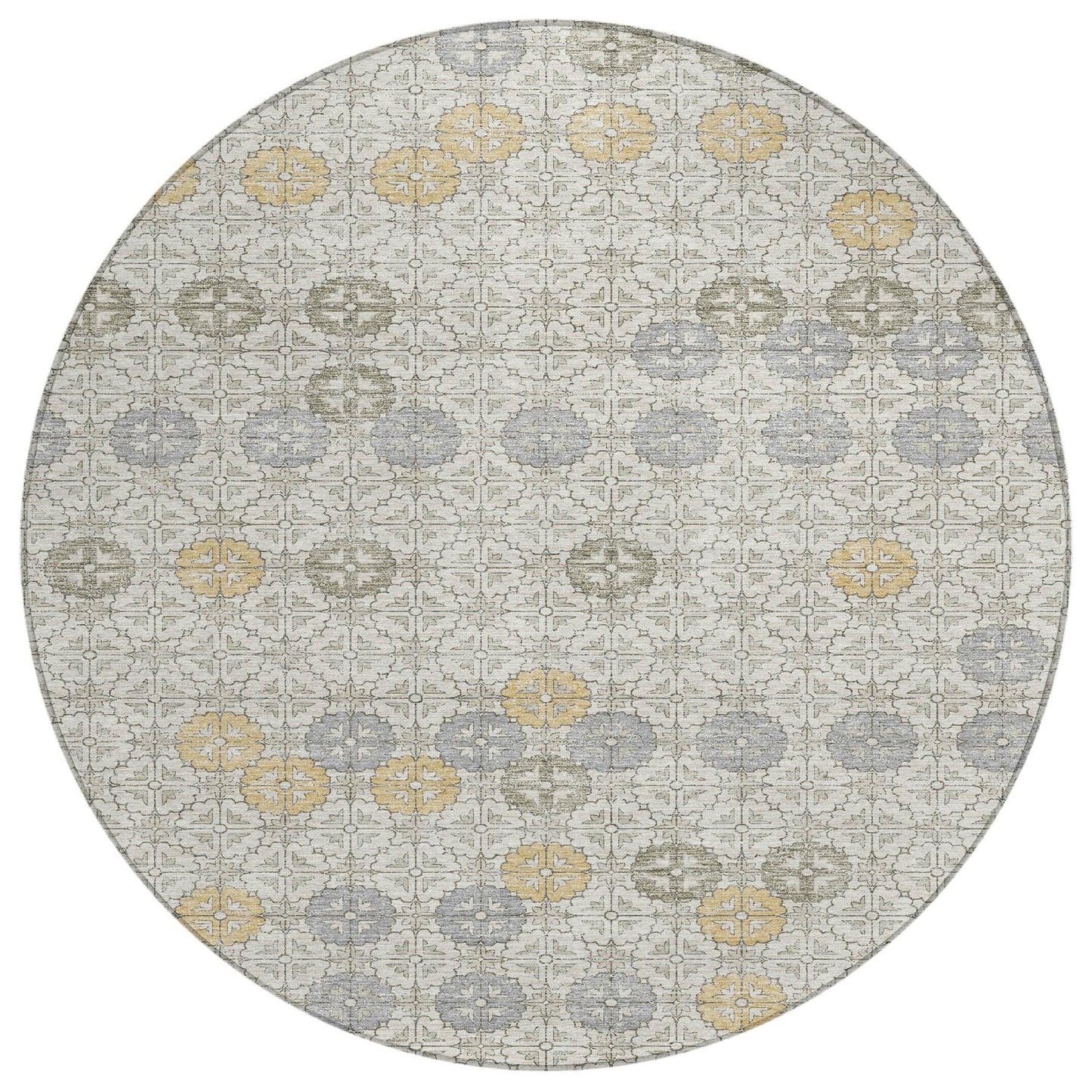 Taelon Ivory Washable Indoor-Outdoor Rug