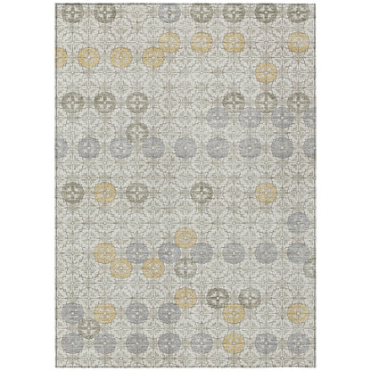 Taelon Ivory Washable Indoor-Outdoor Rug