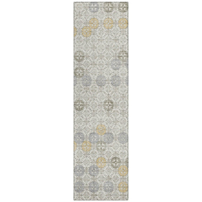 Taelon Ivory Washable Indoor-Outdoor Rug
