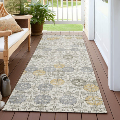 Taelon Ivory Washable Indoor-Outdoor Rug