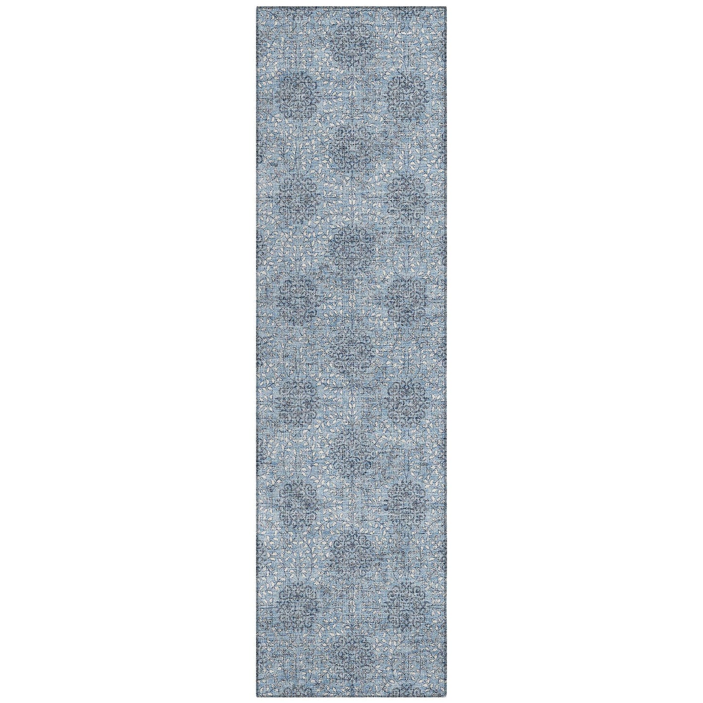 Taelora Blue Washable Indoor-Outdoor Rug