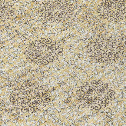 Taelora Gold Washable Indoor-Outdoor Rug