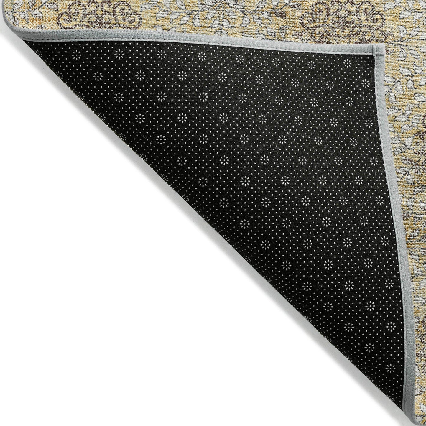 Taelora Gold Washable Indoor-Outdoor Rug