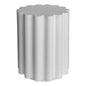 Taffy White Concrete Stool Side Table - LOOMLAN - Moe's Home - Side Tables