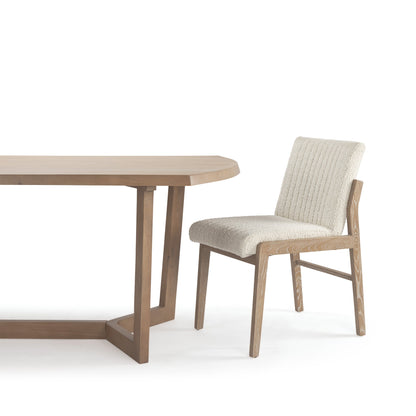 Tahoe Cream Fabric Armless Dining Chair (Set of 2)