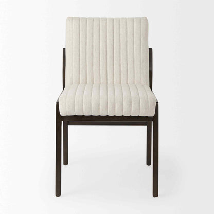 Tahoe Cream Fabric Armless Dining Chair (Set of 2)