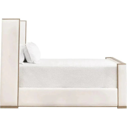 Tailor White Bed Stain Resistant - Beige Accents - LOOMLAN - Essentials For Living - Beds