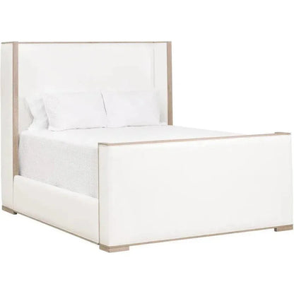 Tailor White Bed Stain Resistant - Beige Accents - LOOMLAN - Essentials For Living - Beds