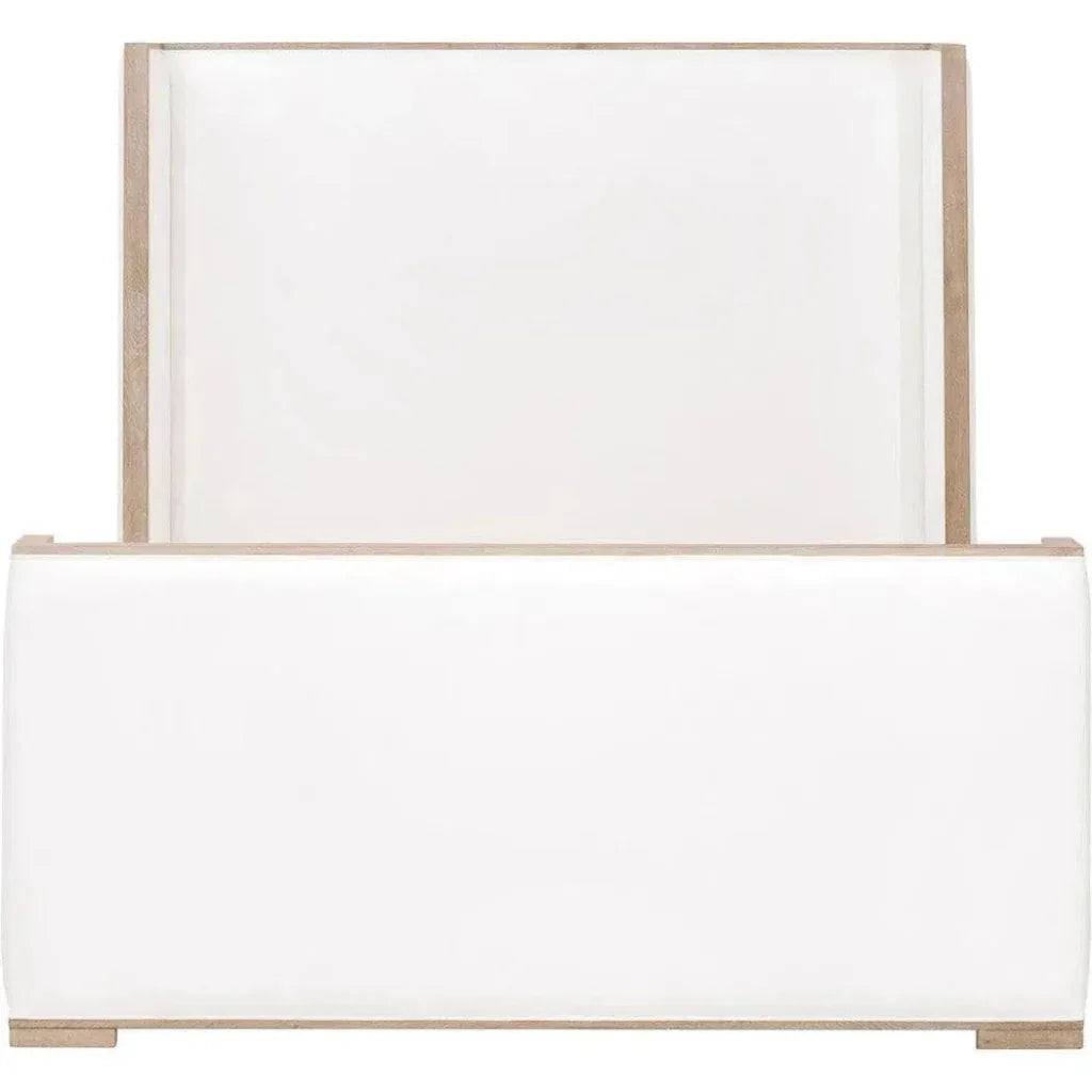 Tailor White Bed Stain Resistant - Beige Accents - LOOMLAN - Essentials For Living - Beds