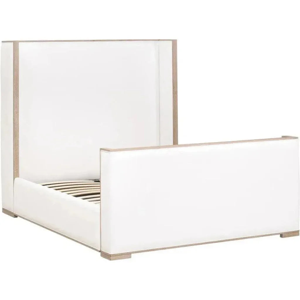 Tailor White Bed Stain Resistant - Beige Accents - LOOMLAN - Essentials For Living - Beds