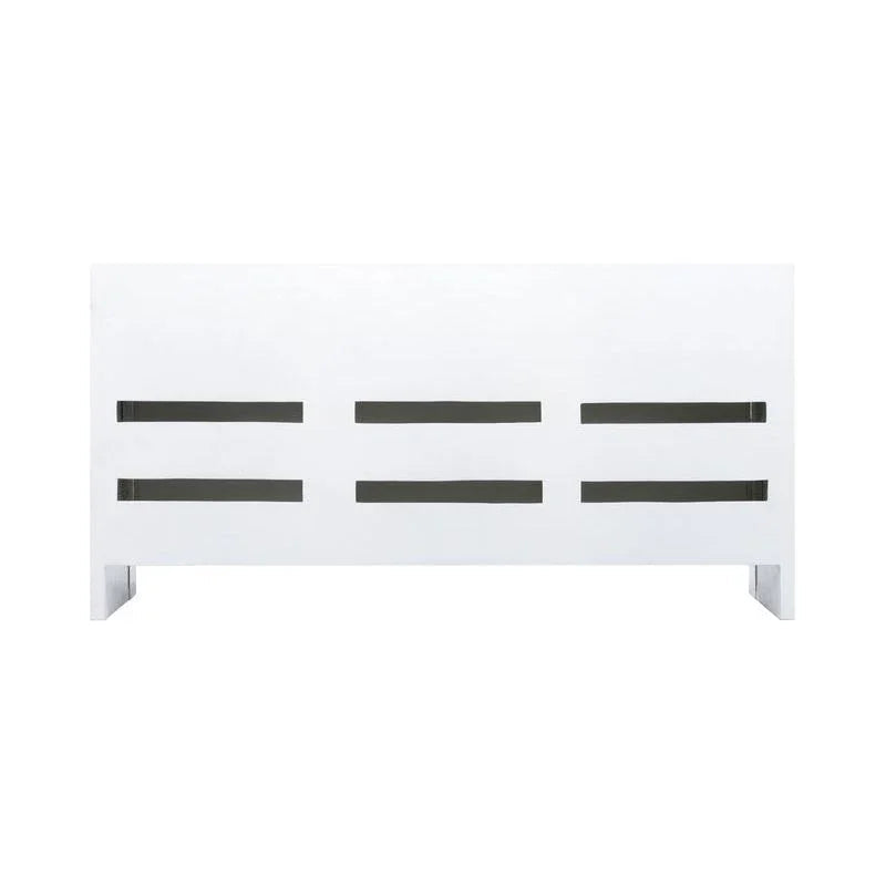 Tailored Three Drawers White Cabinet - LOOMLAN - Chelsea House - Accent Cabinets