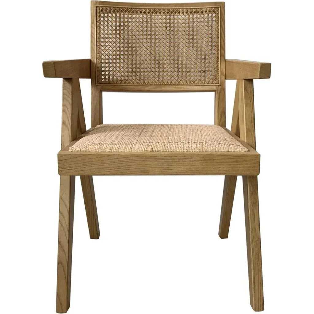 Takash Rattan Dining Arm Chair 2PC - LOOMLAN - Moe's Home - Dining Chairs