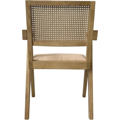Takash Rattan Dining Arm Chair 2PC - LOOMLAN - Moe's Home - Dining Chairs