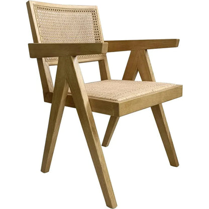 Takash Rattan Dining Arm Chair 2PC - LOOMLAN - Moe's Home - Dining Chairs