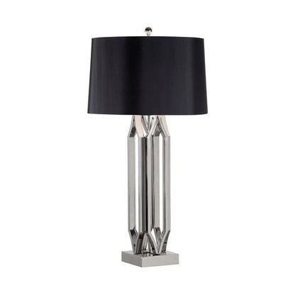 Take The Silver Geometric Base Table Lamp - LOOMLAN - Wildwood - Table Lamps