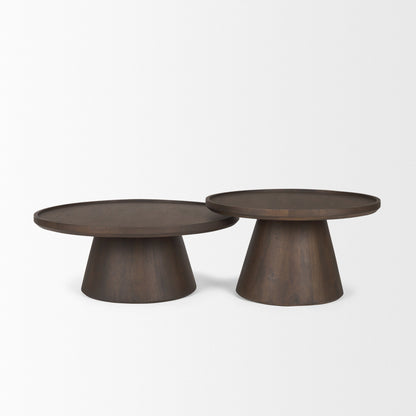 Takoda Wooden Nesting Coffee Table (set of 2)