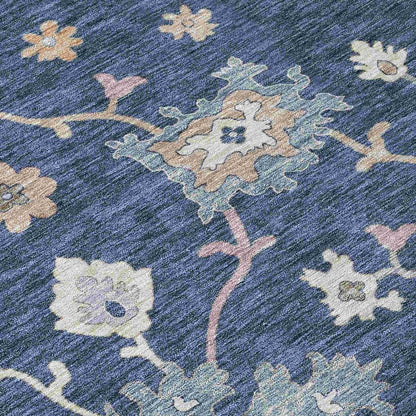 Talitha Blue Washable Indoor - Outdoor Rug - LOOMLAN - LOOMLAN Rugs - Outdoor Rugs