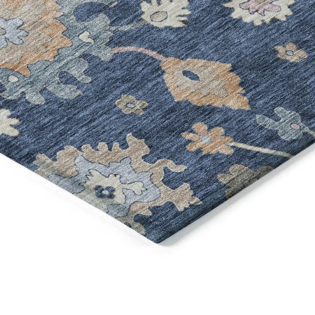 Talitha Blue Washable Indoor - Outdoor Rug - LOOMLAN - LOOMLAN Rugs - Outdoor Rugs