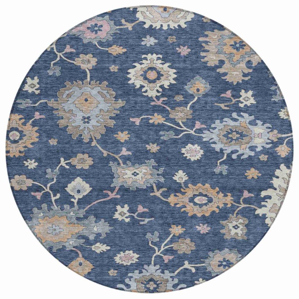 Talitha Blue Washable Indoor - Outdoor Rug - LOOMLAN - LOOMLAN Rugs - Outdoor Rugs