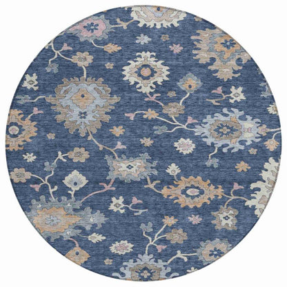 Talitha Blue Washable Indoor - Outdoor Rug - LOOMLAN - LOOMLAN Rugs - Outdoor Rugs