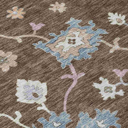 Talitha Brown Washable Indoor - Outdoor Rug - LOOMLAN - LOOMLAN Rugs - Outdoor Rugs