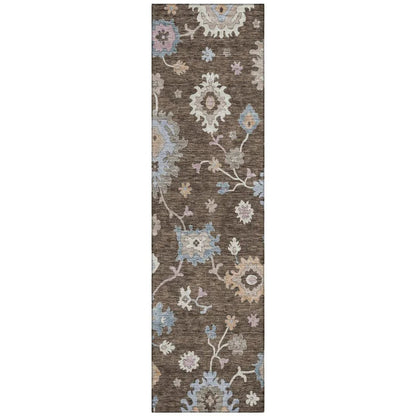 Talitha Brown Washable Indoor - Outdoor Rug - LOOMLAN - LOOMLAN Rugs - Outdoor Rugs