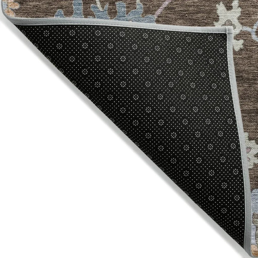 Talitha Brown Washable Indoor - Outdoor Rug - LOOMLAN - LOOMLAN Rugs - Outdoor Rugs