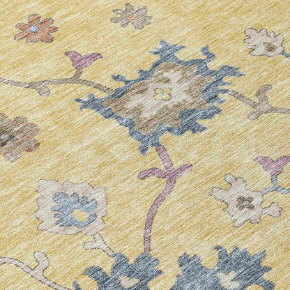 Talitha Gold Washable Indoor - Outdoor Rug - LOOMLAN - LOOMLAN Rugs - Outdoor Rugs