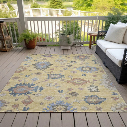 Talitha Gold Washable Indoor - Outdoor Rug - LOOMLAN - LOOMLAN Rugs - Outdoor Rugs