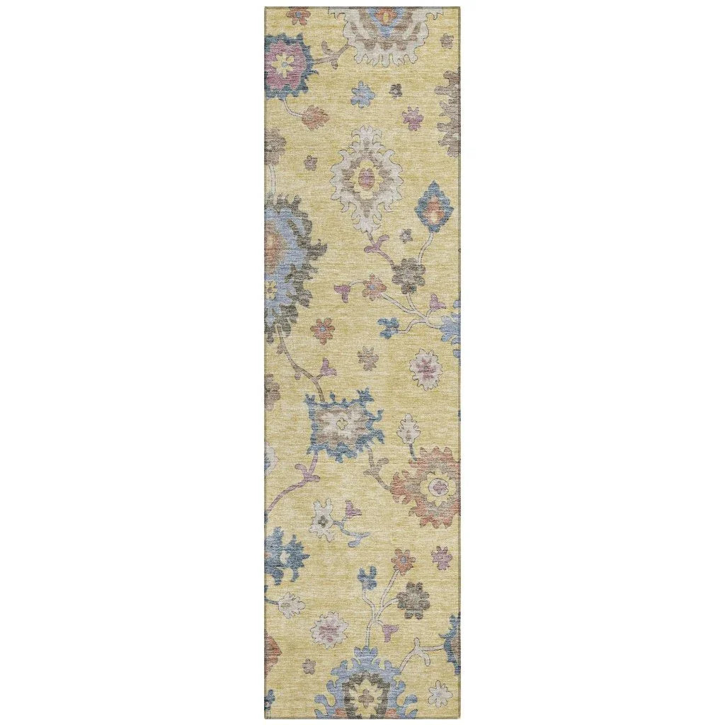 Talitha Gold Washable Indoor - Outdoor Rug - LOOMLAN - LOOMLAN Rugs - Outdoor Rugs