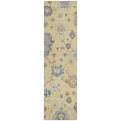 Talitha Gold Washable Indoor - Outdoor Rug - LOOMLAN - LOOMLAN Rugs - Outdoor Rugs