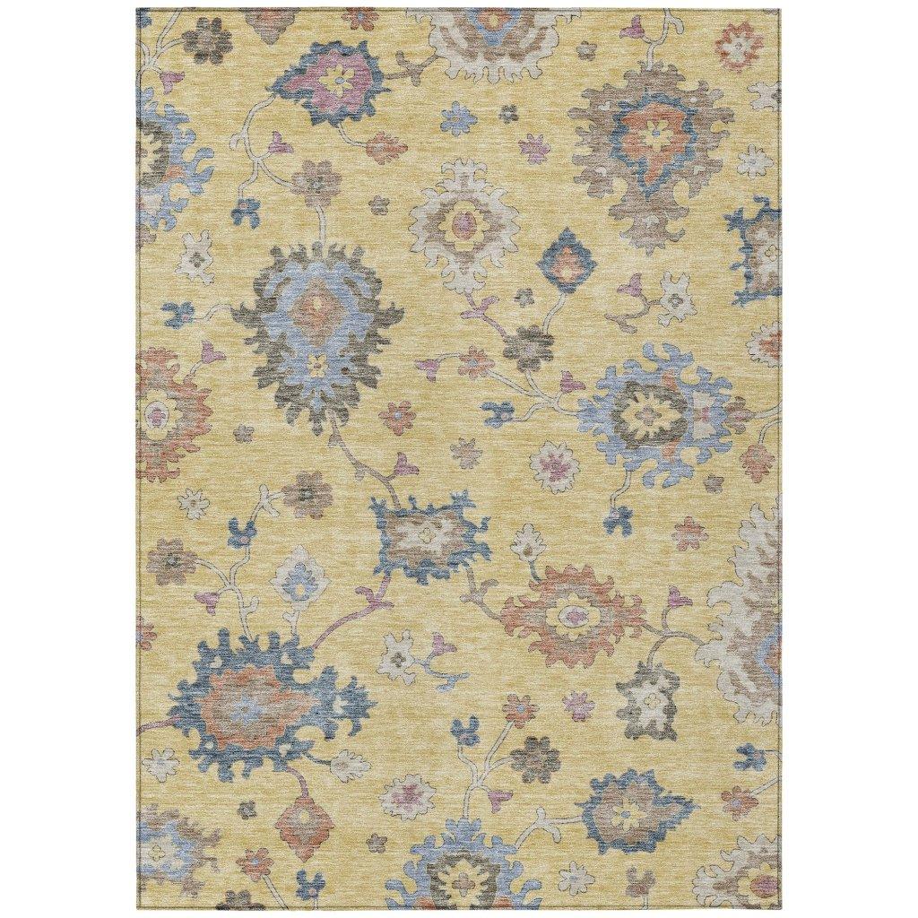 Talitha Gold Washable Indoor - Outdoor Rug - LOOMLAN - LOOMLAN Rugs - Outdoor Rugs