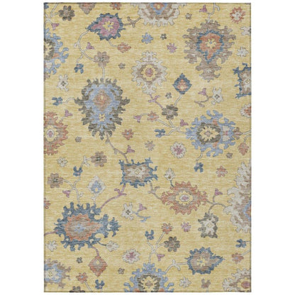 Talitha Gold Washable Indoor - Outdoor Rug - LOOMLAN - LOOMLAN Rugs - Outdoor Rugs