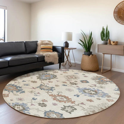 Talitha Ivory Washable Indoor - Outdoor Rug - LOOMLAN - LOOMLAN Rugs - Outdoor Rugs