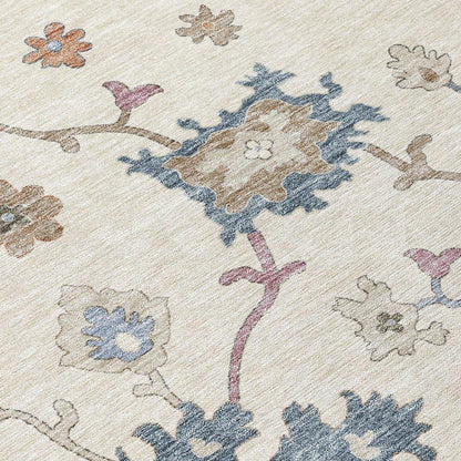 Talitha Ivory Washable Indoor - Outdoor Rug - LOOMLAN - LOOMLAN Rugs - Outdoor Rugs