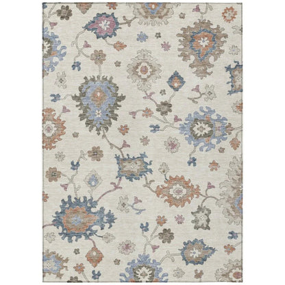 Talitha Ivory Washable Indoor - Outdoor Rug - LOOMLAN - LOOMLAN Rugs - Outdoor Rugs