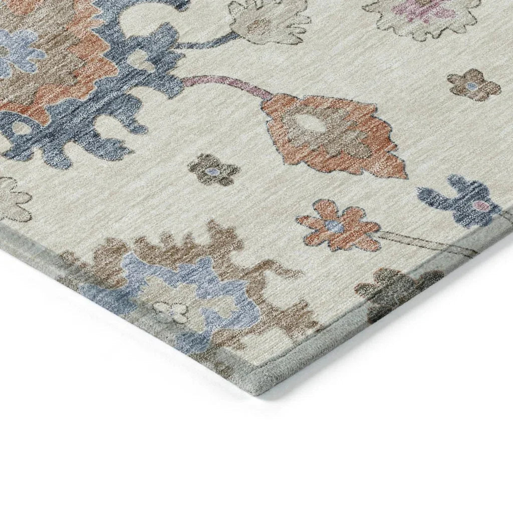 Talitha Ivory Washable Indoor - Outdoor Rug - LOOMLAN - LOOMLAN Rugs - Outdoor Rugs