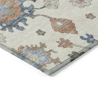Talitha Ivory Washable Indoor - Outdoor Rug - LOOMLAN - LOOMLAN Rugs - Outdoor Rugs