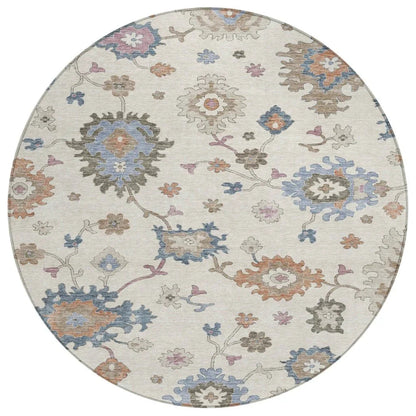 Talitha Ivory Washable Indoor - Outdoor Rug - LOOMLAN - LOOMLAN Rugs - Outdoor Rugs