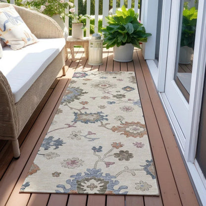 Talitha Ivory Washable Indoor - Outdoor Rug - LOOMLAN - LOOMLAN Rugs - Outdoor Rugs
