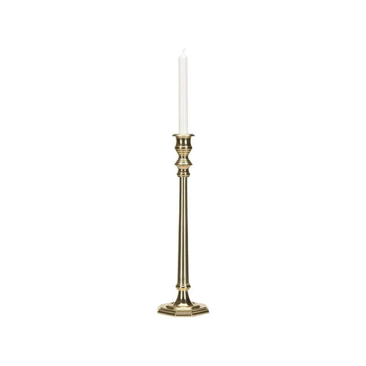 Tall Brass Made With Gold Finish Candleholder - LOOMLAN - Chelsea House - Candle Holders