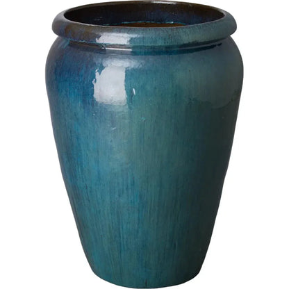 Tall Ceramic Round Planter - LOOMLAN - Emissary - Planters