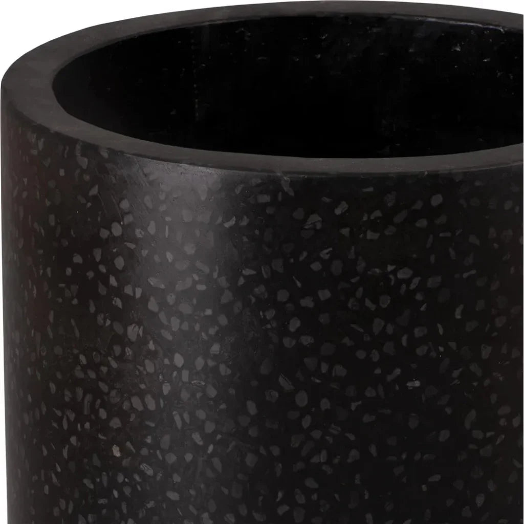 Tall Cylinder Terrazzo Round Planter - LOOMLAN - Planters