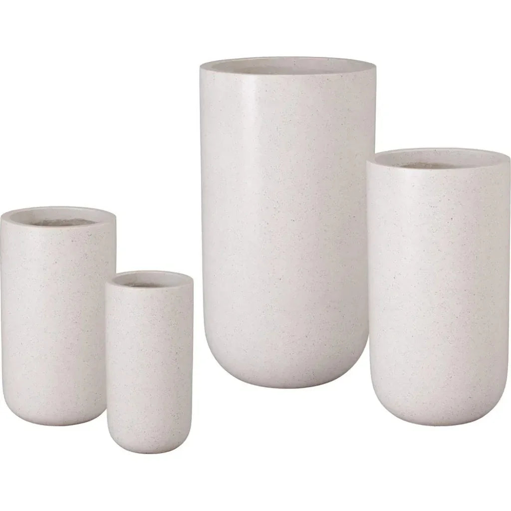 Tall Cylinder Terrazzo Round Planter - LOOMLAN - Planters
