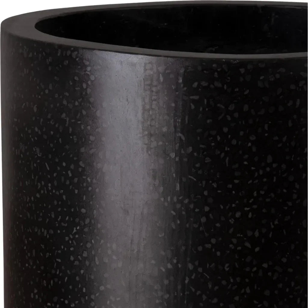 Tall Cylinder Terrazzo Round Planter - LOOMLAN - Planters