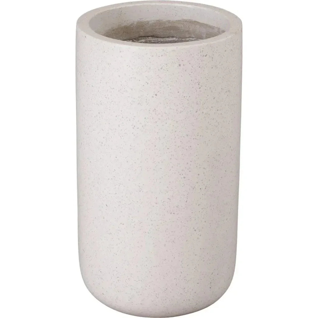 Tall Cylinder Terrazzo Round Planter - LOOMLAN - Planters